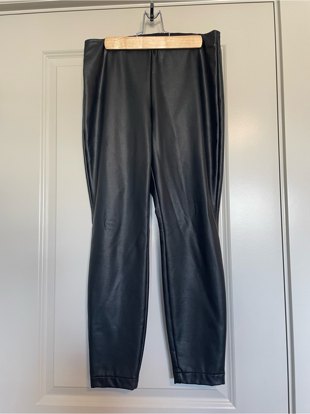 Banana Republic Faux Leather Black Leggings - Petite